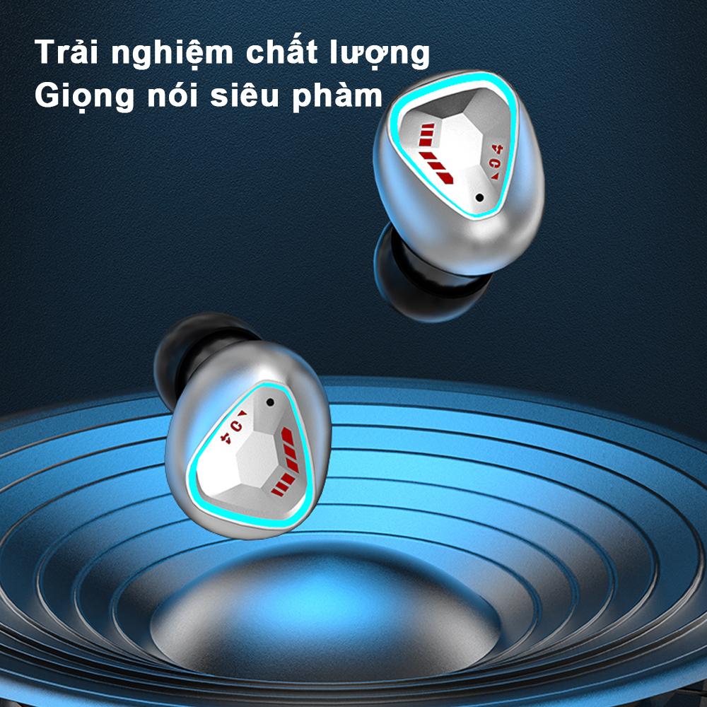 Tai nghe Bluetooth không dây GoojodoqTWS 5.3 Chống ồn Micro kép Màn hình kỹ thuật số chống nước có bảo hành