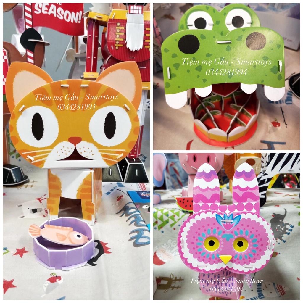 3D ANIMAL PUZZLE MONTESSORI TOYS MÔ HÌNH LẮP GHÉP ĐỘNG VẬT 3D SIZE TO GIÚP PHÁT TRIỂN TƯ DUY LOGIC VÀ SỰ KHÉO LÉO CHO BÉ