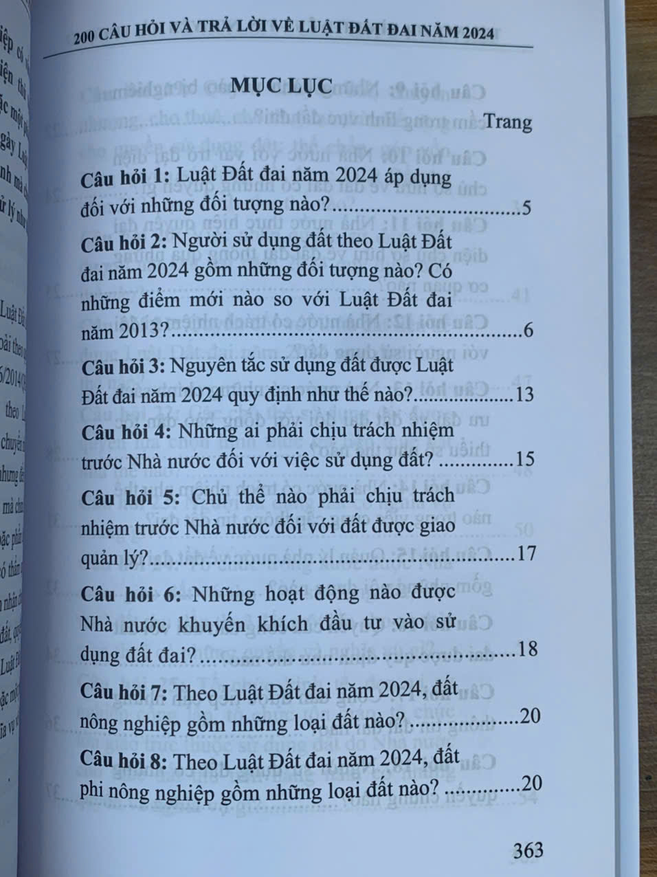 200 câu hỏi và trả lời về Luật Đất đai năm 2024