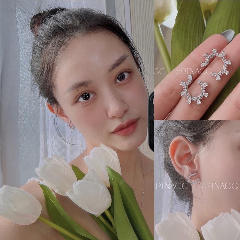 ᴾᵀᴺᵃᶜᶜ Bông tai KOREA xi bạc 925 cao cấp . 07264BT761