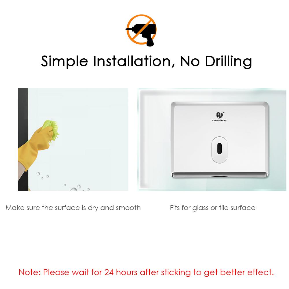 Hộp đựng giấy vệ sinh được làm bằng ABS mới và chất lượng tốt, có trọng lượng nhẹ nhưng bền, nhỏ gọn và kiểu dáng đẹp
