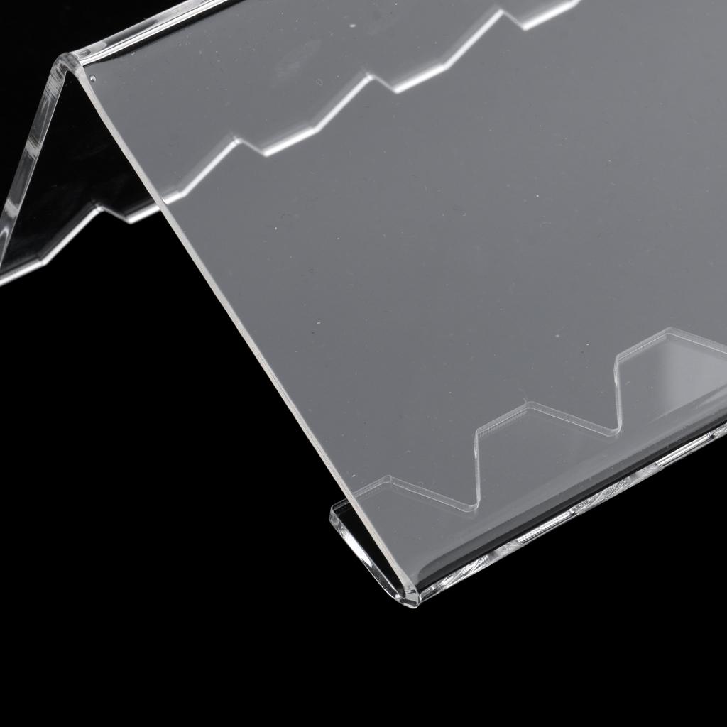 Cuticate 10 Khe Cắm Chất Liệu Acrylic Đỡ Cho Bút/Bút Chì Kẻ Lông Mày/Cọ Trang Điểm/Móng Bàn Chải