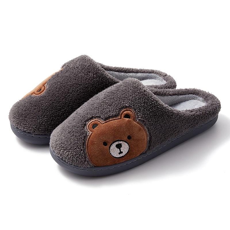 Dép bông Gấu Nâu Brown đi trong nhà, văn phòng cho nam nữ