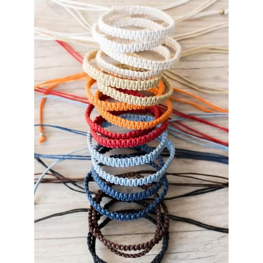 Vòng tay vòng chân may mắn - Wendy-Friendship bracelet - kiểu ngang - Vòng tay tình bạn-Vòng tay bạn bè handmade DIY