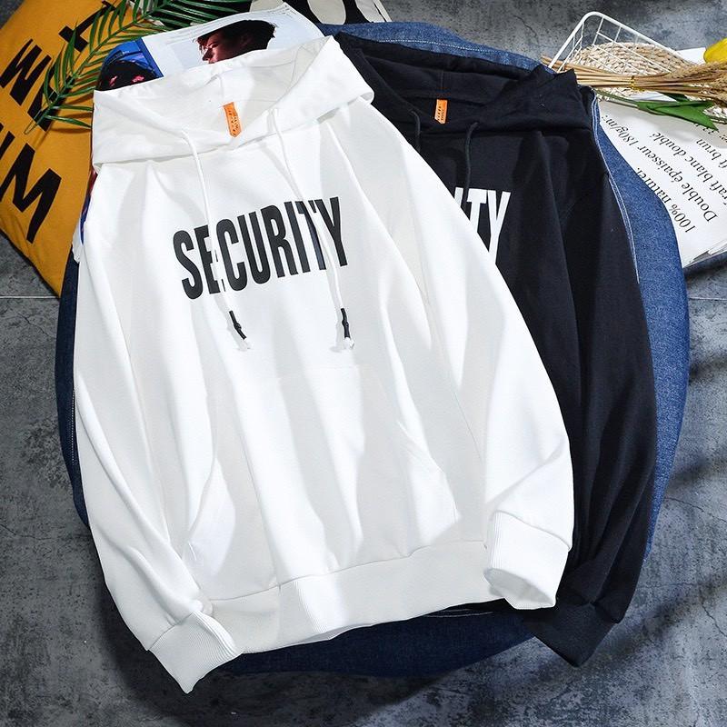 Áo hoodie nam nữ in chữ SECURITY hoodie nam nữ form rộng có mũ thu đông cực phong cách YiiL HD04