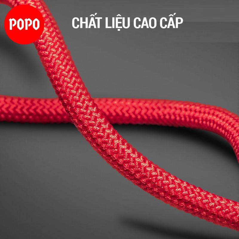 Dây nhảy cao cấp, nhảy dây thể lực thể thao thể dục giảm mỡ bụng POPO XS005 dây chống rối, chống mài mòn