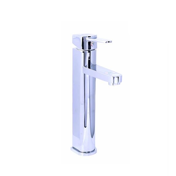 Vòi lavabo điếu vuông nóng lạnh Eurolife EL-T021 (Trắng bạc)