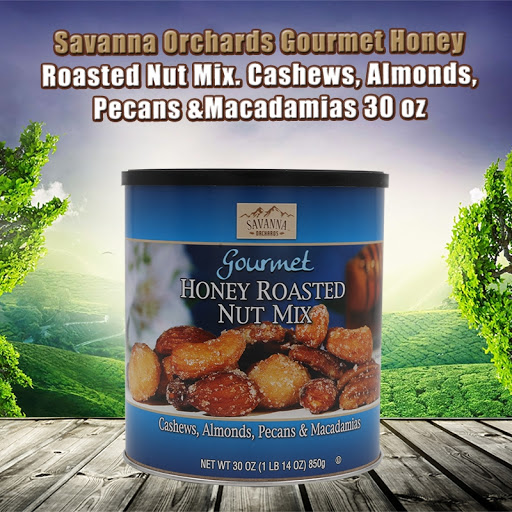 Hạt hỗn hợp tẩm mật ong Savanna Gourmet Honey Roasted Nut Mix 850g nhập Mỹ - Mẫu mới