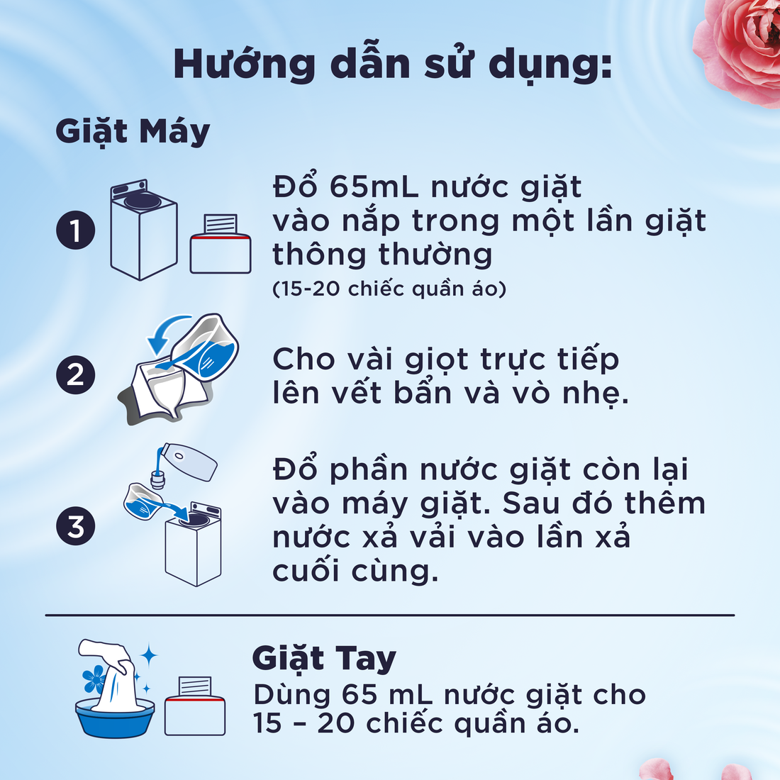 Nước Giặt DOWNY 2 trong 1 Túi 3.7kg