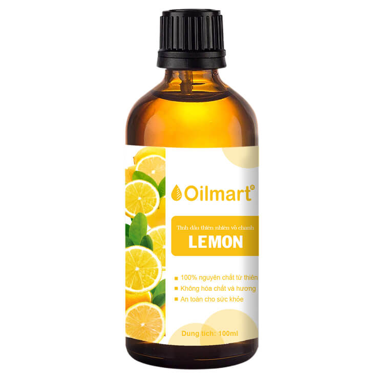 Tinh Dầu Thiên Nhiên Vỏ Chanh Oilmart Lemon Essential Oil 100ml