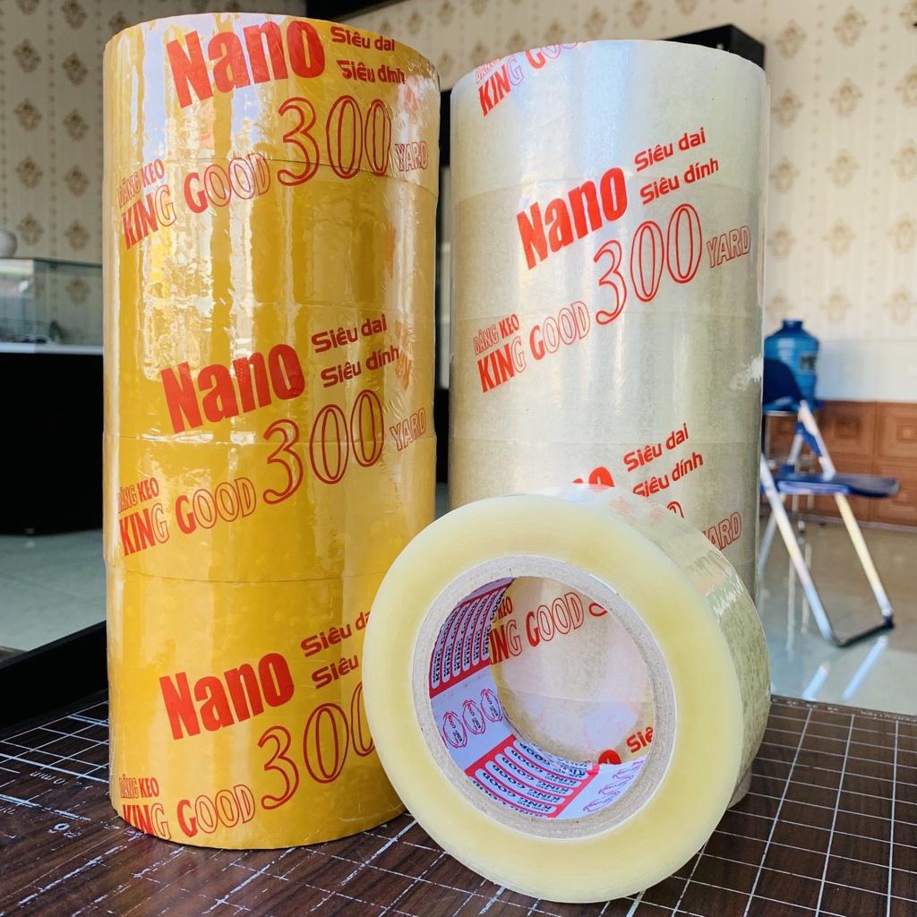 Cuộn băng keo Nano siêu dính , siêu dai gói hàng loại 300 yard ( nano loại tốt ) HJL111 - Trong