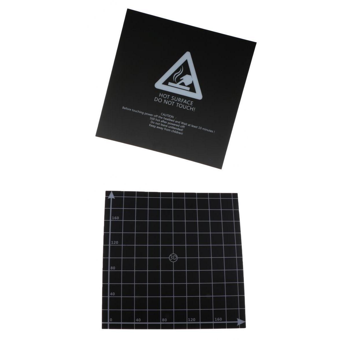 2Pcs 3D Printer Bed Build Surface Heated Bed Plate Sheet Square 220x220mm