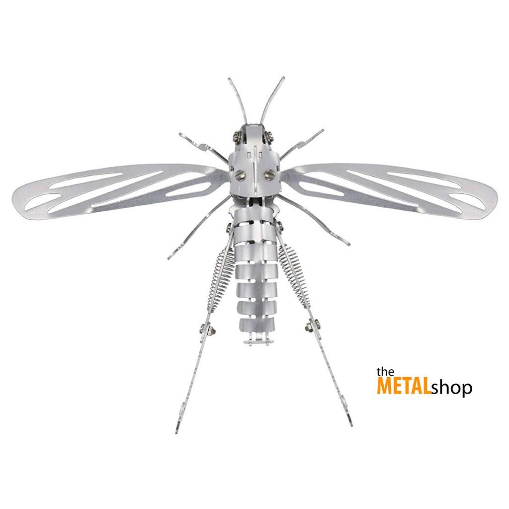 Mô Hình Lắp ghép 3d Kim Loại con châu chấu thép uốn vít