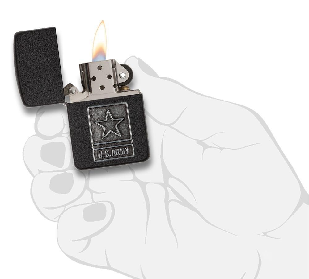 Bật Lửa Zippo U.S. Army Black Crackle 28583