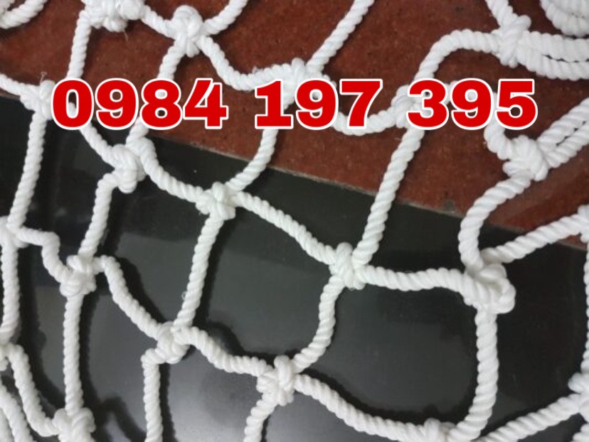 Lưới an toàn dù trắng mắt lưới 10cm x10cm khổ 2x20m