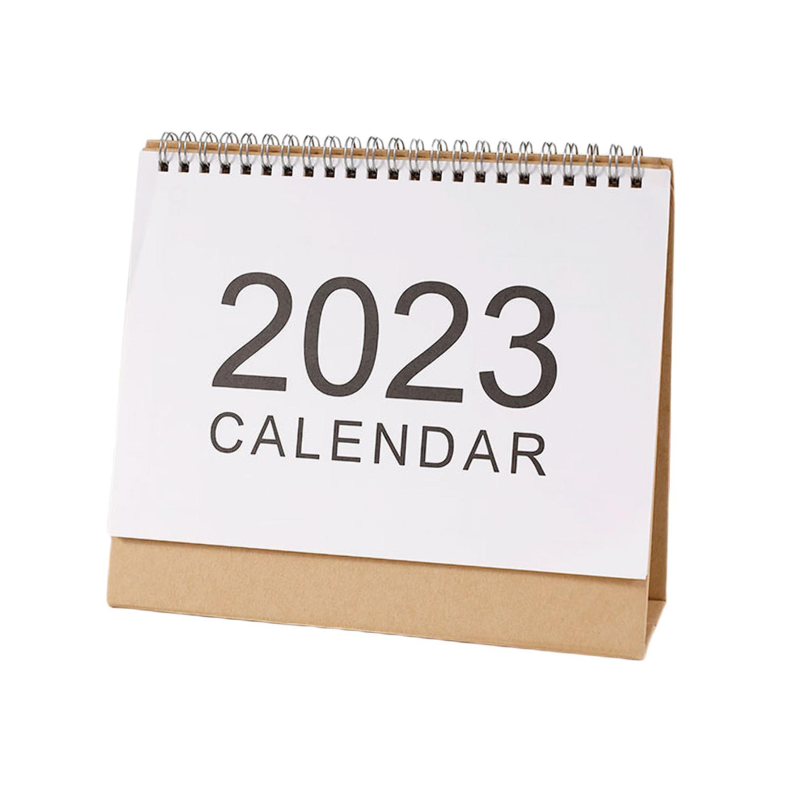 2 Sheets Desk Planner, 2023 Monthly Desk Calendar for Office