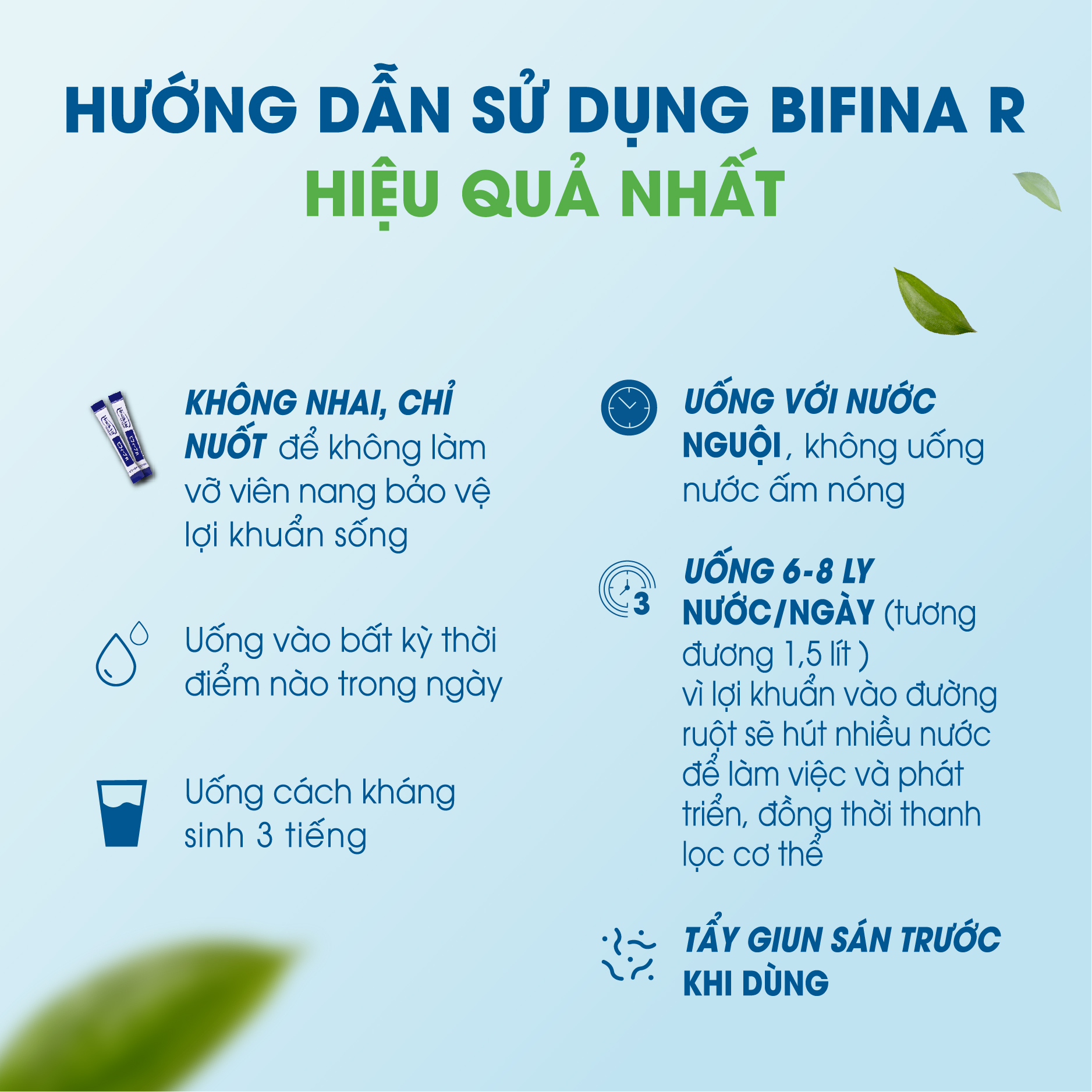 Men vi sinh Bifina Nhật Bản - Dành cho người rối loạn tiêu hóa, táo bón, chướng bụng đầy hơi - Loại R Hộp 60 gói