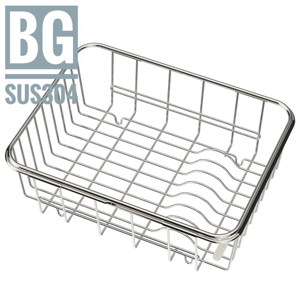 Kệ, rổ inox úp chén bát - rổ inox đựng rau củ quả có thể thay đổi kích thước