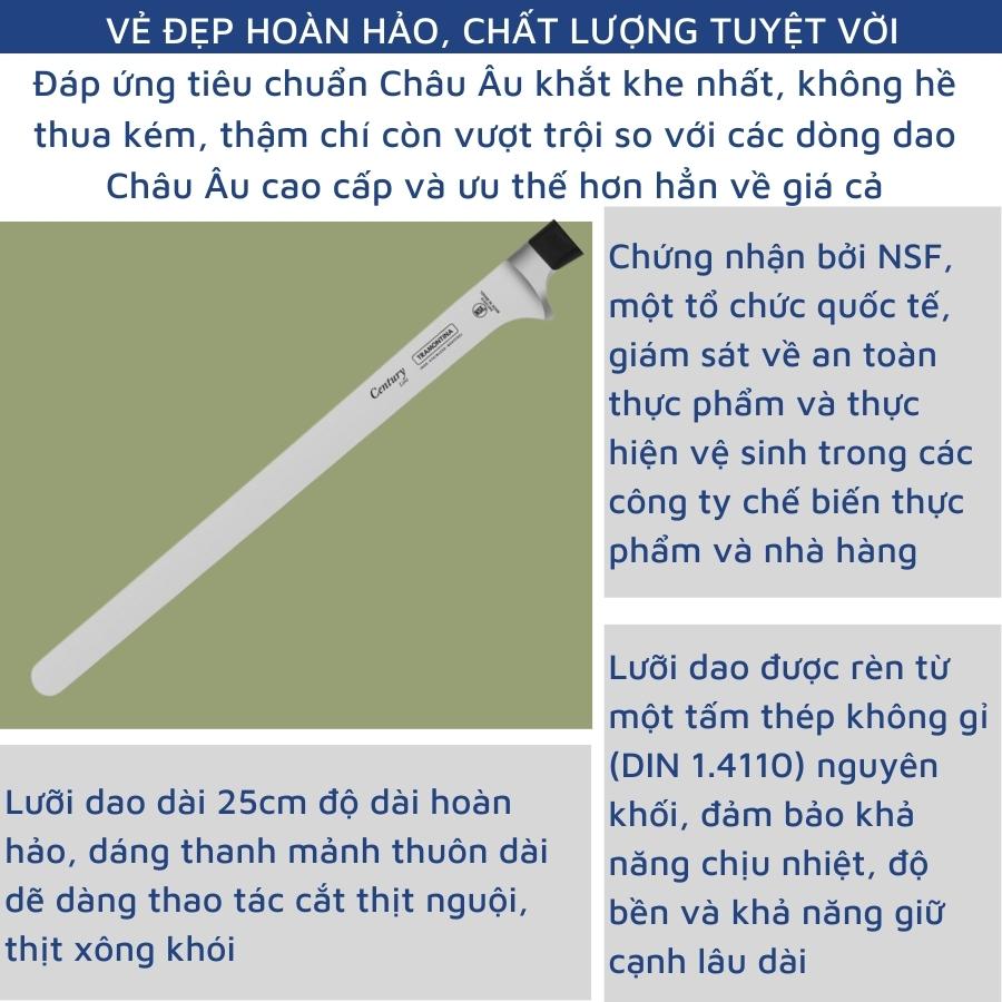 Dao Bếp Cao Cấp Tramontina Chất Liệu Thép Không Gỉ Siêu Sắc Bén Rèn Nguyên Khối Sản Xuất Tại Brazil Bảo Hành 25 Năm