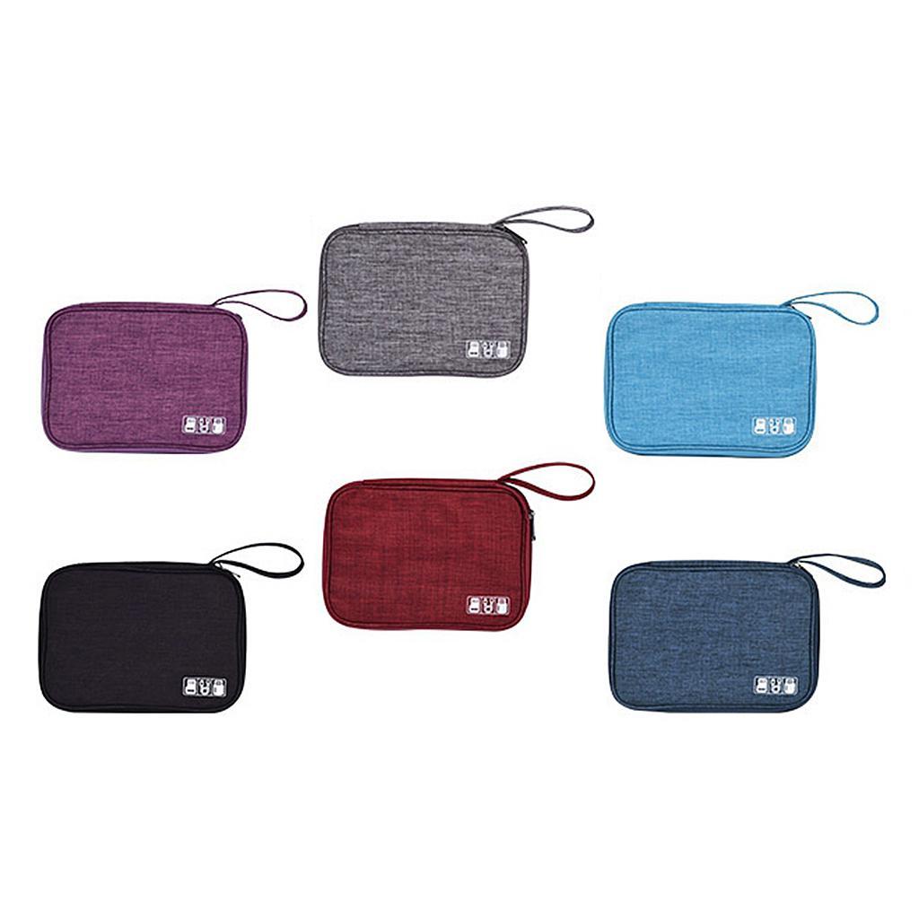 Portable Electronic Cable Organizer Bags USB Charger Storage Cases