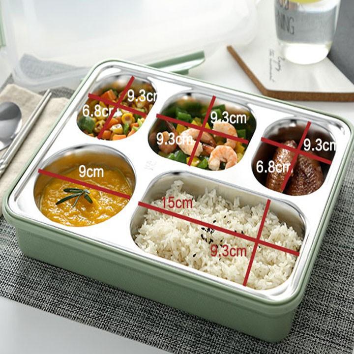 Hộp Cơm inox văn phòng 5 ngăn