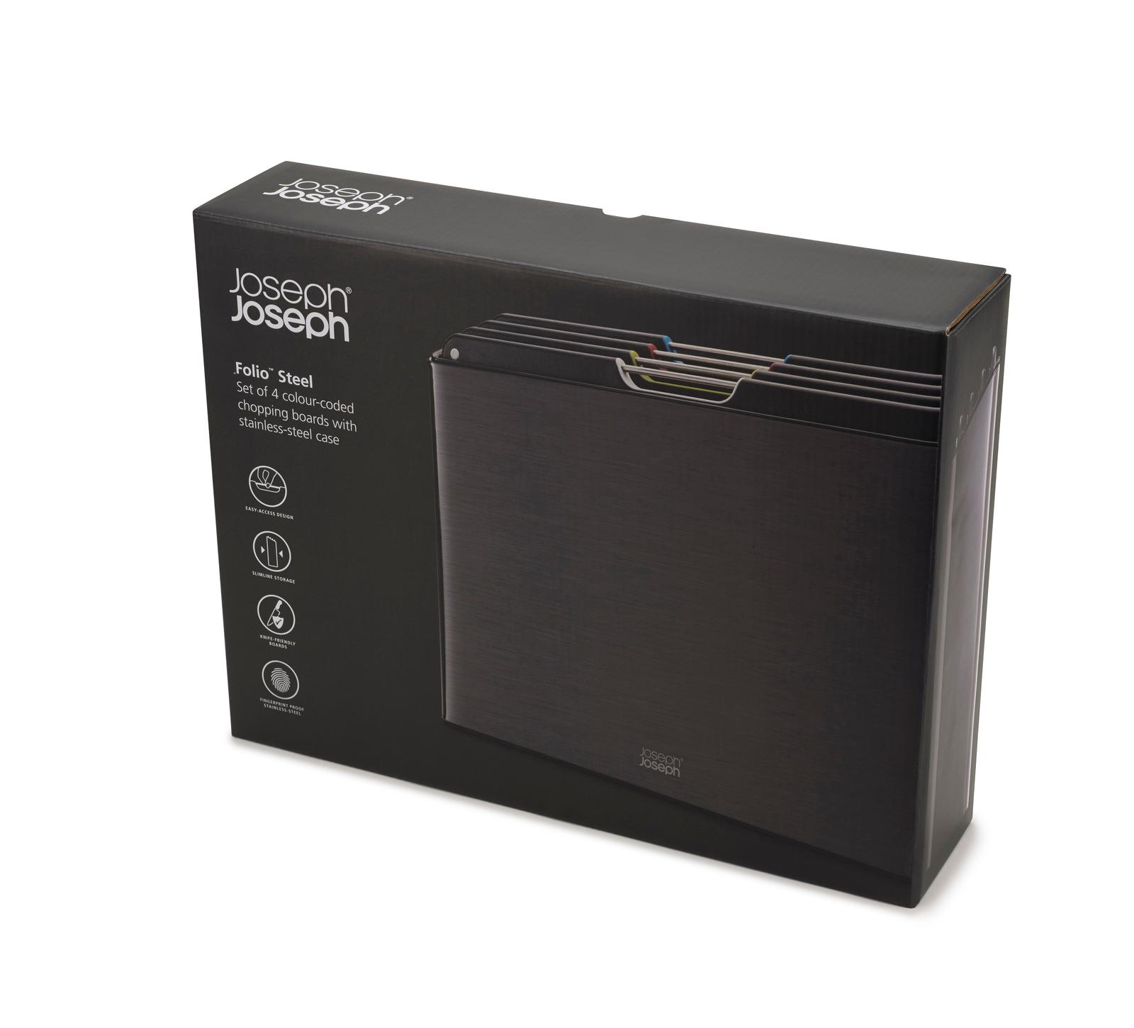 Bộ thớt Joseph Joseph Folio Steel 4 món - 001204