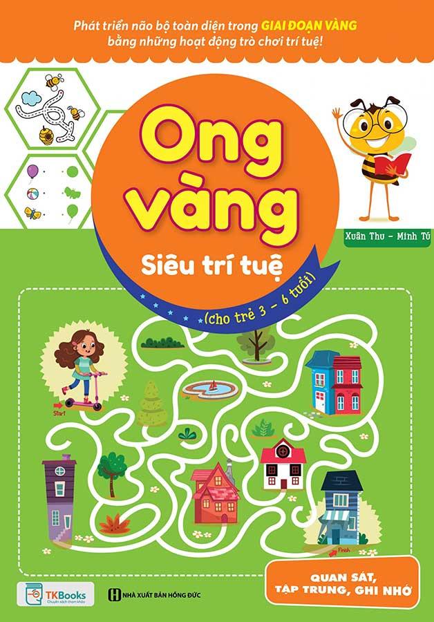 Hình ảnh Ong Vàng Siêu Trí Tuệ Cho Trẻ 3-6 Tuổi – Quan Sát, Tập Trung, Ghi Nhớ