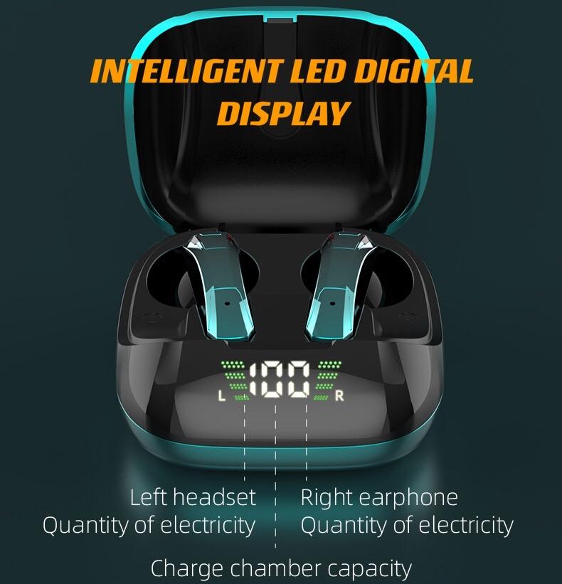 TWS Fone Bluetooth 5.0-Tương Thích Tai Nghe Âm Thanh Nổi Trò Chơi Thể Thao Chống Thấm Nước Auriculares Không Dây Tai Nghe Có Mic Dành Cho Điện Thoại