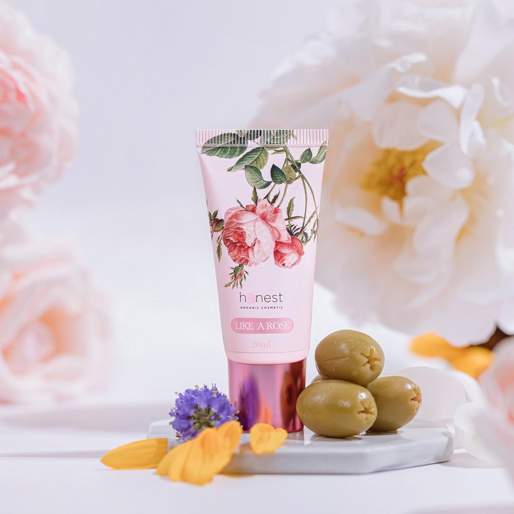 Kem Má Hồng Honest Dưỡng Hồng Tự Nhiên 24H Không Make Up Honest Organic Cosmetic Like A Rose