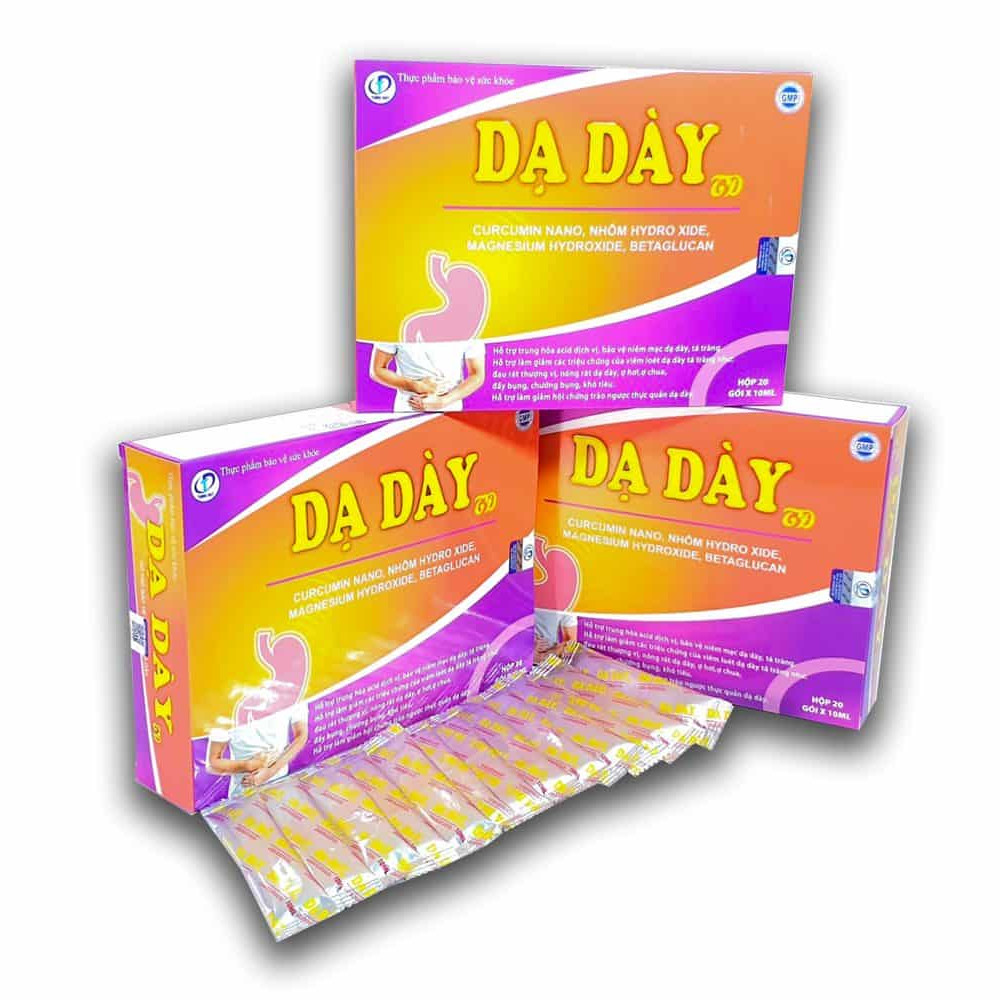 Gói uống Dạ Dày TD - Hỗ trợ giảm các triệu chứng của viêm loét dạ dày, hội chứng trào ngược thực quản dạ dày