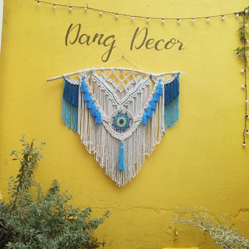 Mành Macrame Santorini trang trí siêu to phong cách Địa Trung Hải sang trọng