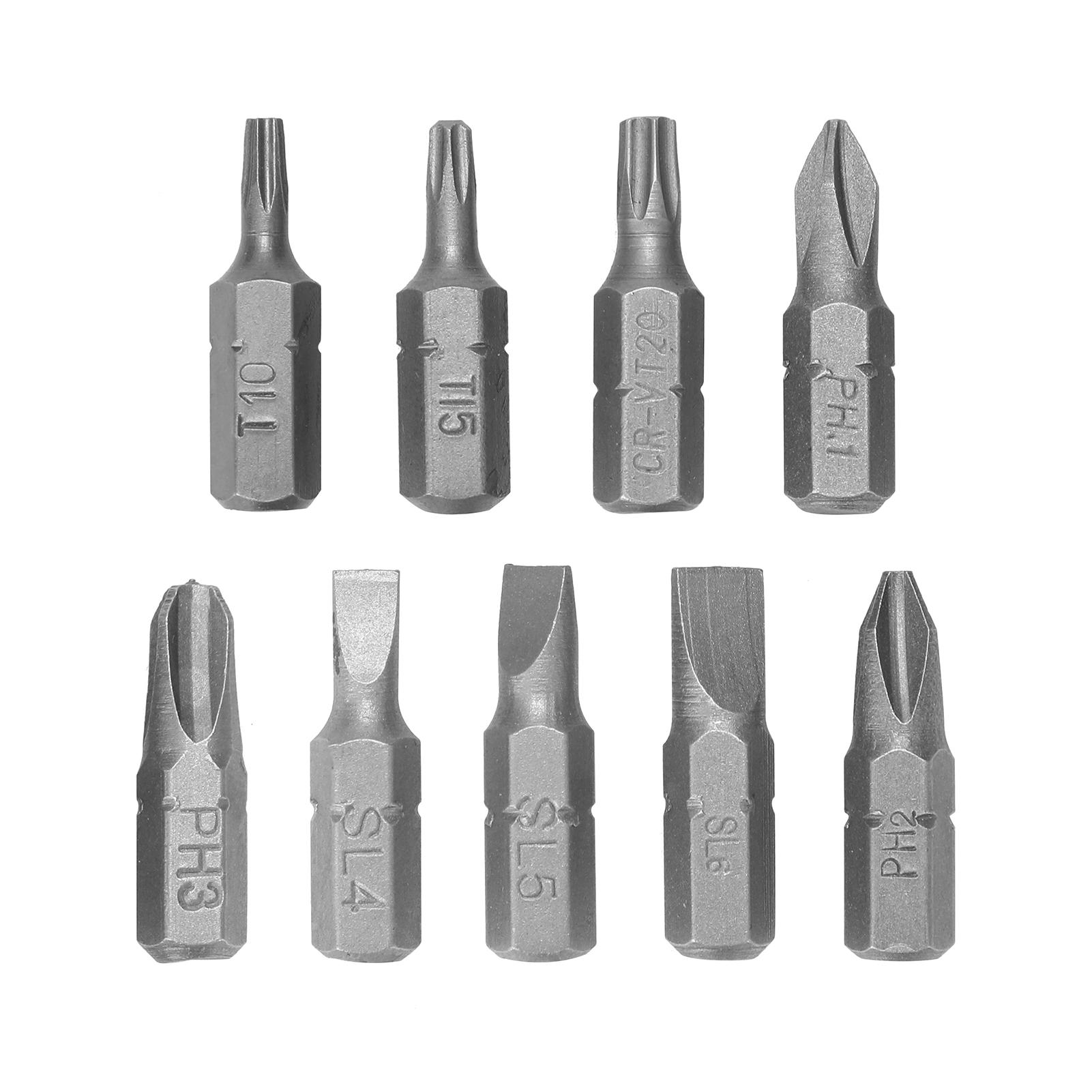 C3101 31pcs Multifunctional Hardware Bit Set Flat Drill Bit Twisting Drill Bit Construction Drill Carpentry Drill Bit
