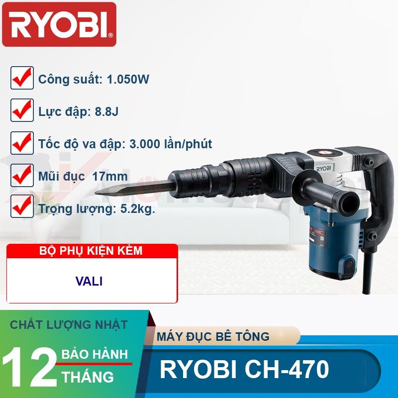 Máy đục bê tông Ryobi CH-470 1050W