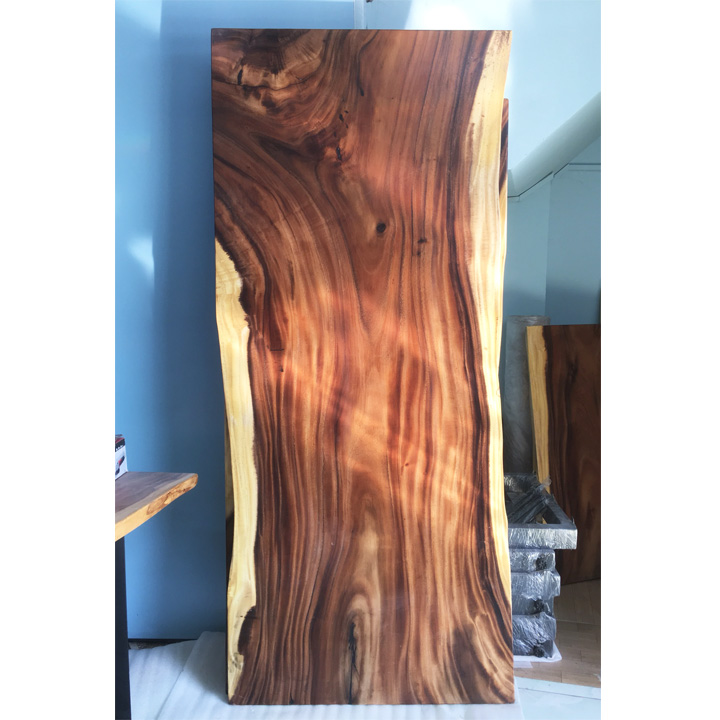 Mặt bàn gỗ me tây nguyên tấm tự nhiên KT 4.5x87x220cm