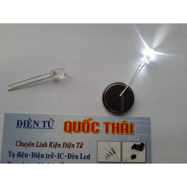 LED trắng siêu sáng trong 5li (100 con)