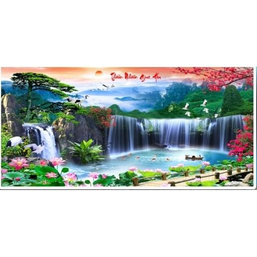 Tranh đính đá Thiên nhiên giao hòa - LV258
