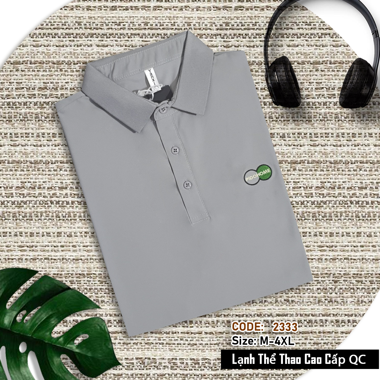 2333- Áo Polo nam tay ngắn, Áo cổ trụ nam thun lạnh cao cấp, hàng Xưởng may Vinh Thiện Phát, sỉ từ 10 cái