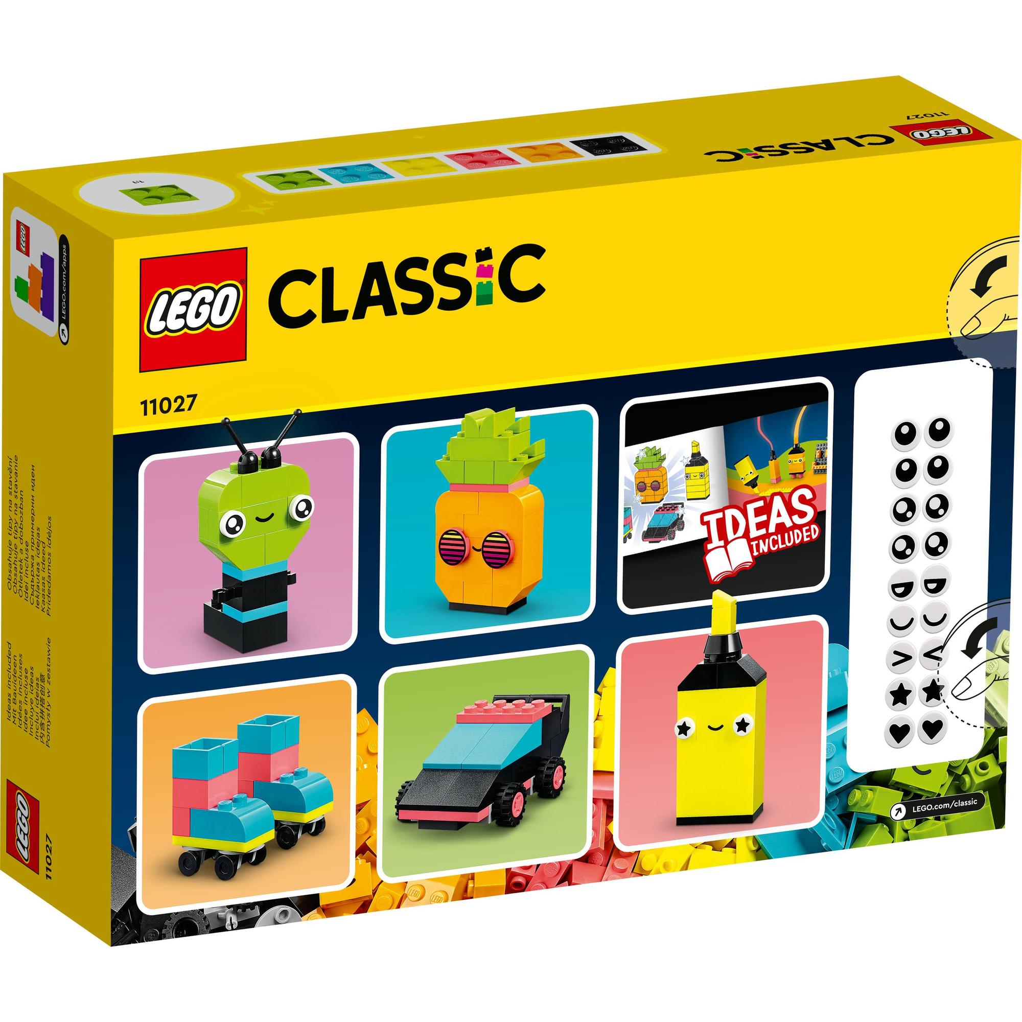 LEGO Classic 11027 Bộ Gạch Sáng Tạo Neon Vui Nhộn (333 chi tiết)