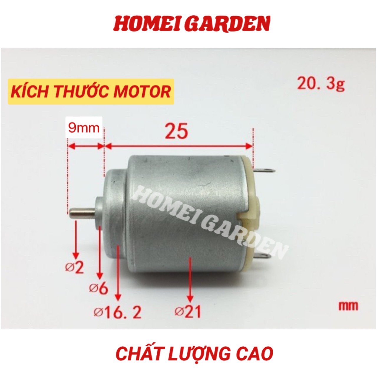 5 động cơ motor 140 mô tơ mini  điện áp 3V - 6V tốc độ 8500 - 16000 RPM - CM0006