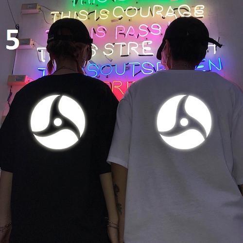 Áo thun Unisex phản quang Naruto   Có size tay lỡ