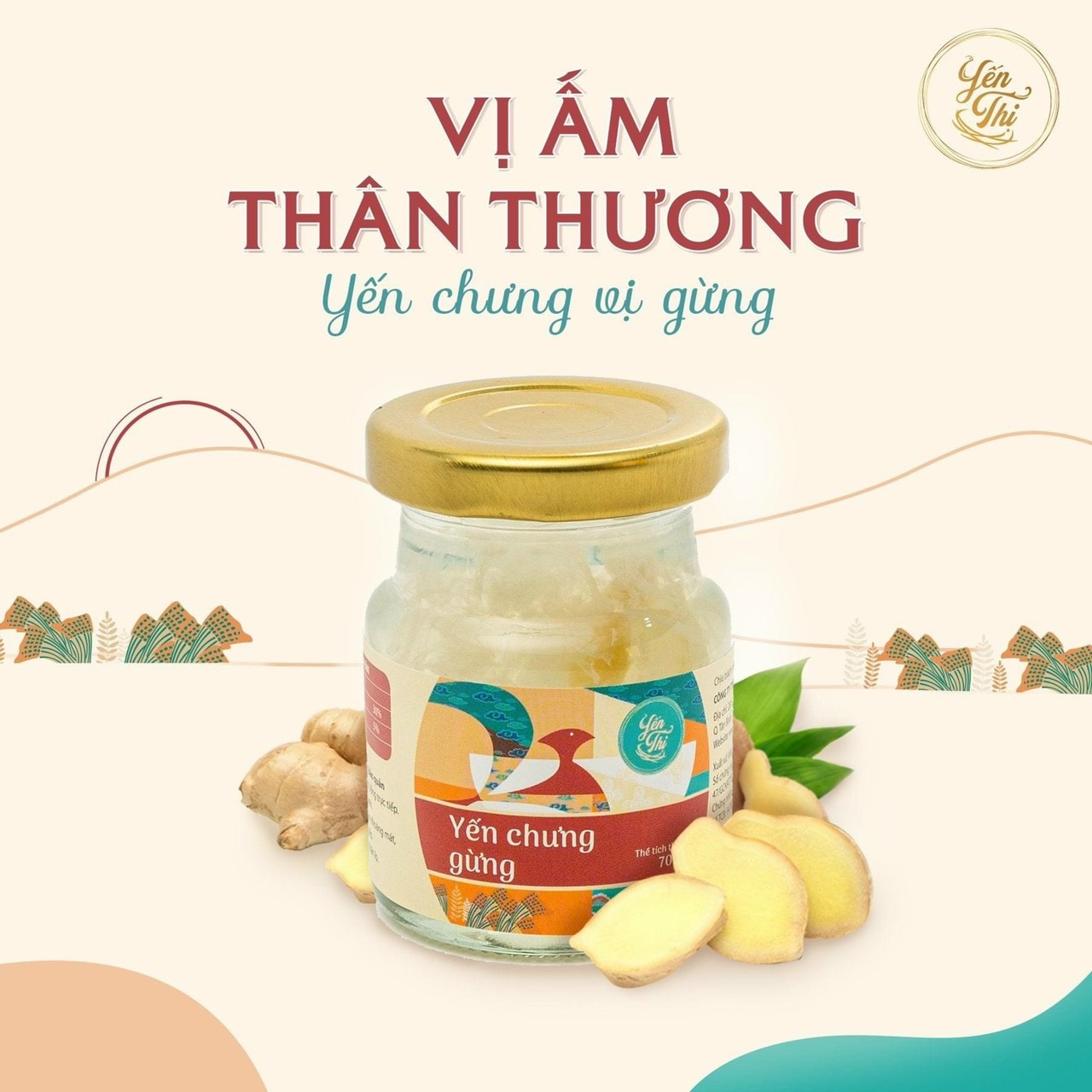 Yến Thị- Chưng Vị Gừng-30% Yến- Quà Tặng