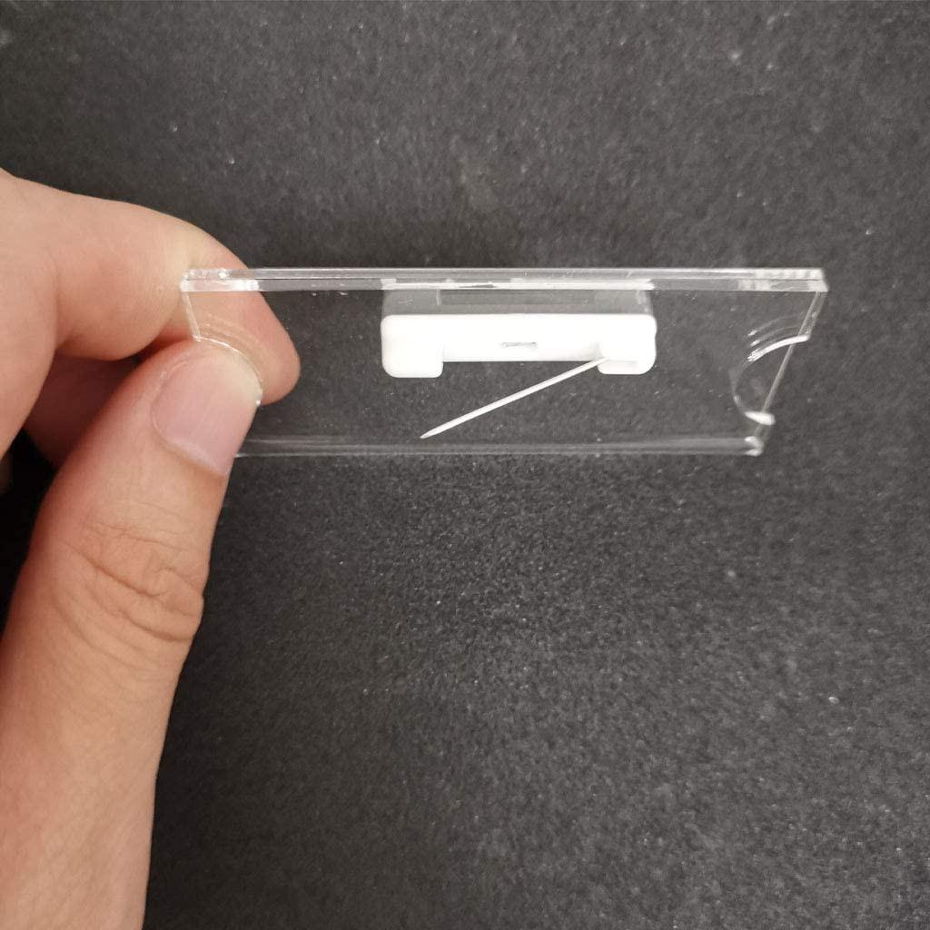 Acrylic, Bảng tên nhân viên ghim cài Mica 70x25mm