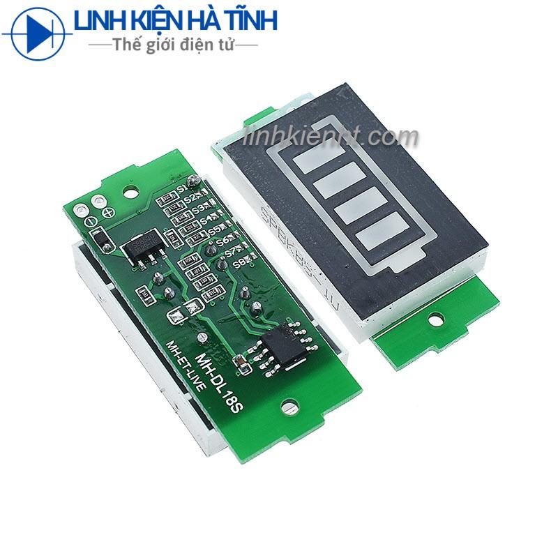 Bảng hiển thị đo dung lượng pin lithium LED bảng chỉ báo pin lithium Module led báo pin đa năng
