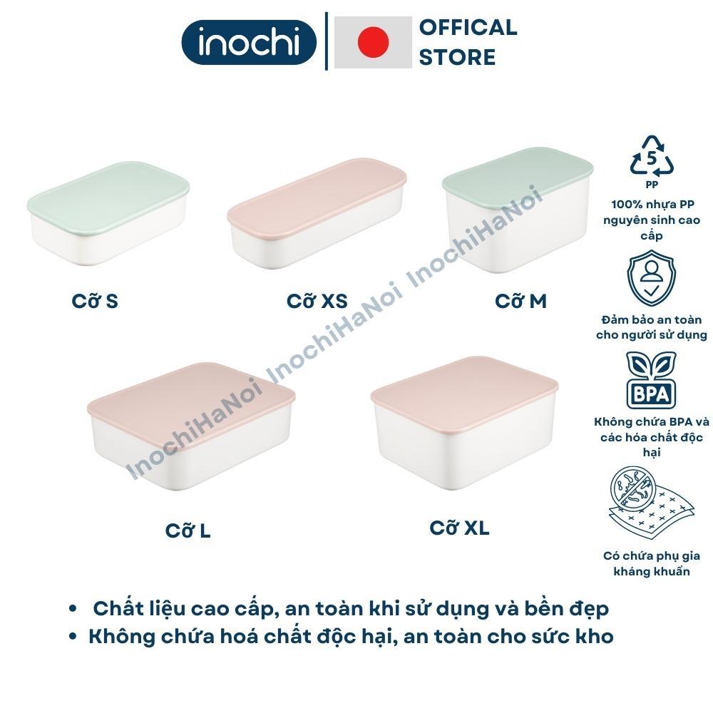 Hộp Đựng Đồ Có Nắp, Hộp Đựng Quần Áo, Mỹ Phẩm Bằng Nhựa Đa Năng Có Tay Cầm Màu Trắng Tiện Dụng Sano Inochi