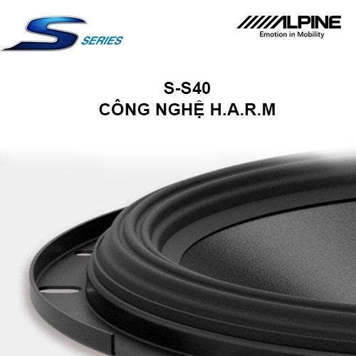 S-S40 Loa xe hơi đồng trục (toàn dải) 2 chiều 4 inch chính hãng Alpine