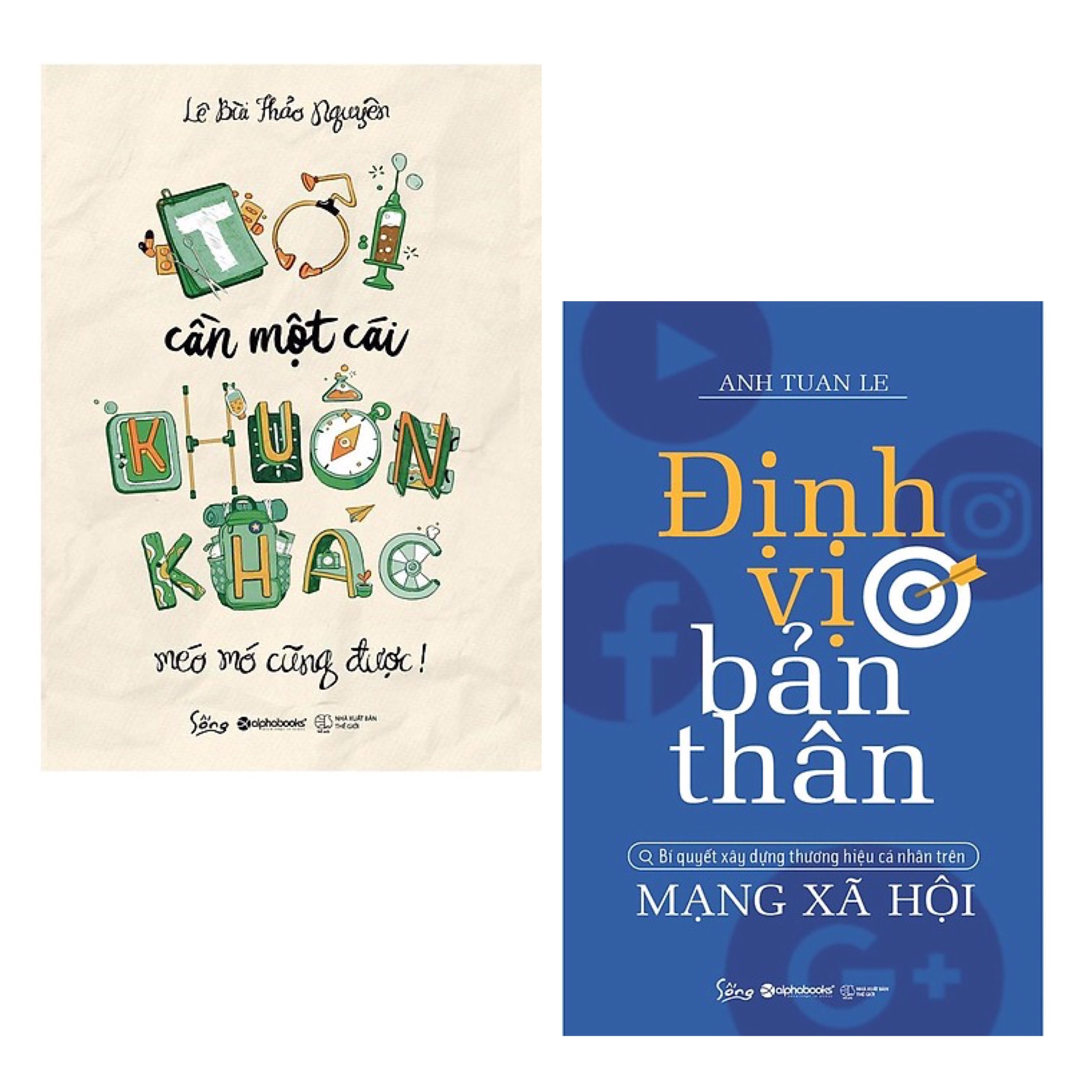 Combo 2 Cuốn Sách Kỹ Năng Sống Cực Hay Để Bạn Thật Thành Công Trong Cuộc Sống: Tôi Cần Một Cái Khuôn Khác Méo Mó Cũng Được + Định Vị Bản Thân / Sách Tư Duy - Kỹ Năng Sống Hay
