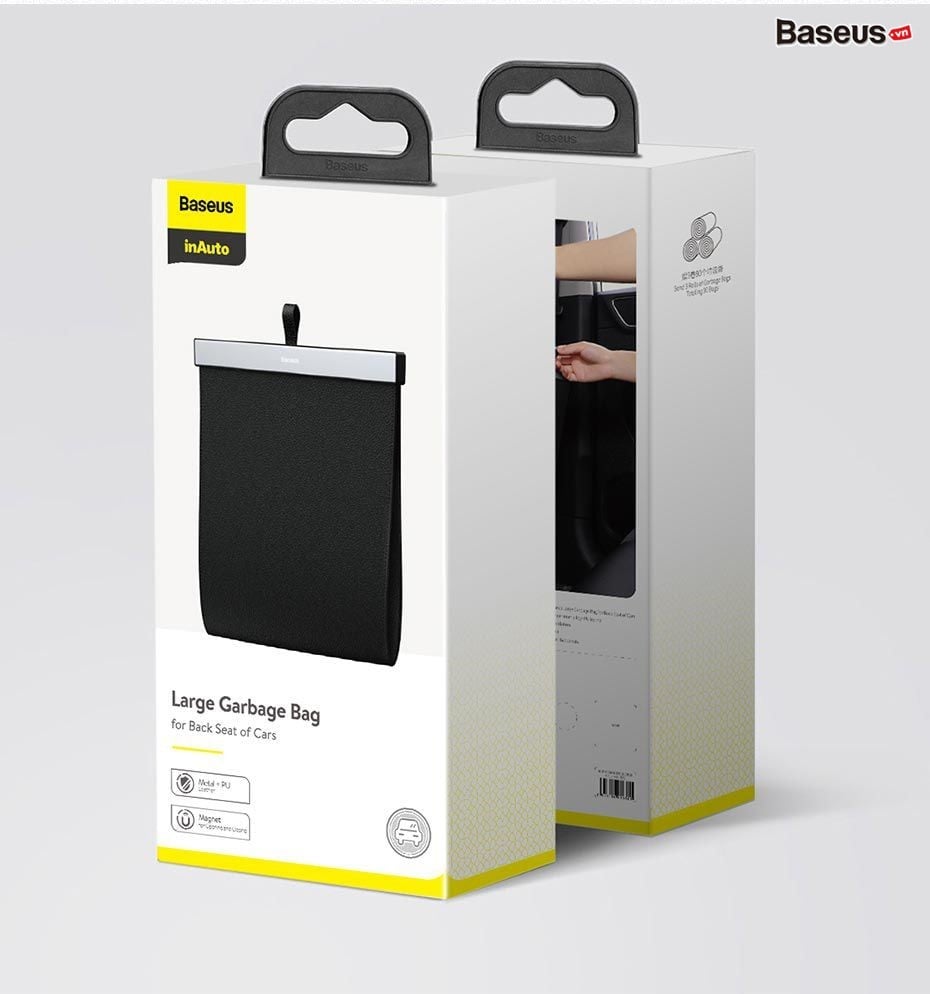 Túi chứa đồ tiện dụng Baseus Large Garbage Bag gắn lưng ghế trên xe hơi CRLJD- Hàng chính hãng