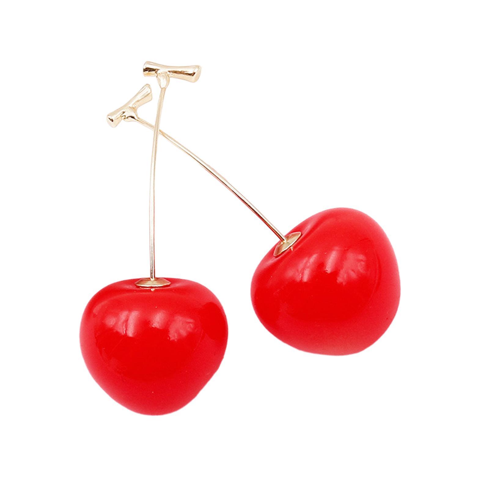 Cherry Earrings ,Dangle Drop Earrings, Cute Earrings ,Statement Acrylic Earrings ,Dangling Earrings Pendant Earrings for Prom Wedding Daily Wear