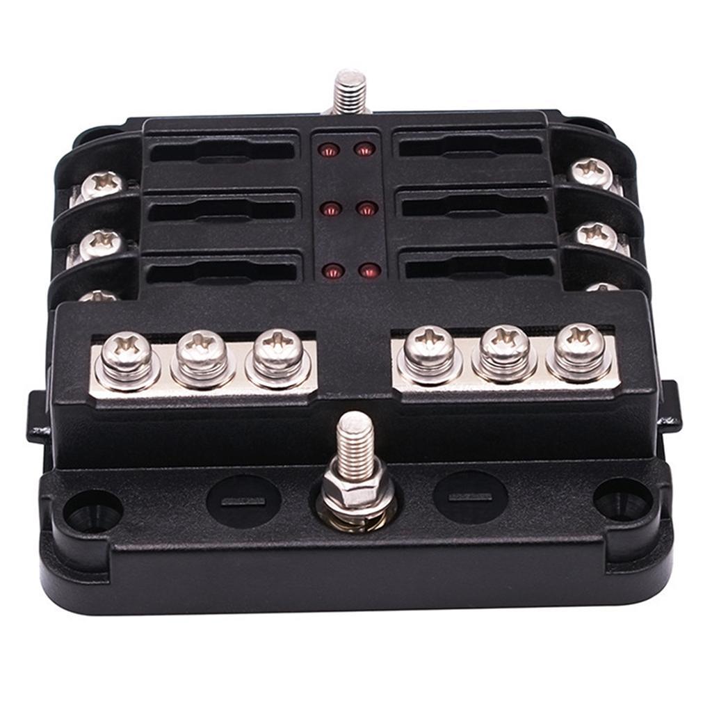 Blade Fuse Block Fuse Box Holder with LED Indicator for Car Truck Marine