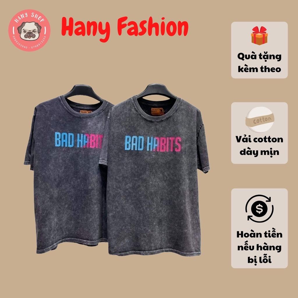 Áo thun unisex tay ngắn WASH LOGO HỒNG || Hany shop